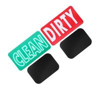 INOOMP Magnetic Dishwasher and Washing Machine Clean Dirty Sign Dual-sided Indicator for Kitchen and Laundry Use Easy Flip Magnetic Label for Home Organization