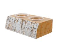 INOOMP Magnetic Mini Ledge Feeding Ledge with Cups Shallow Bowl Resin 5.71x3.03x1.81in Reptile Terrarium for Chameleon Lizard