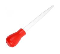 INOOMP Manual Fish Tank Water Changer 30ml Acrylic Suction Cleaner for Efficient Aquarium Care Red Extendable Dropper, for Onthego Use and Betta Tank Accessories