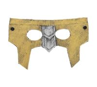 INOOMP Medieval Knight Mask for Adults with Lightweight Comfort and Secure Fit Design, Plastic Material Featuring 3d Embossed Details and Matte Metallic Coating, for Halloween,