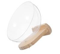 INOOMP Medium Parrot Nest for Cage with Wood and Plastic Dome, Stylish and Decorative Small Bird Nesting Box Providing A Private Retreat for Pet Birds Indoor and Outdoor