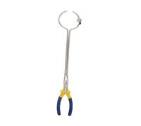 INOOMP Melting Crucible Clamp Long Crucible Tong for Smelting Furnace Attachment Tool with Thermal Stability and Hand Protection Portable Metal Casting Clamp for Precious Metals