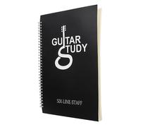 INOOMP Memory Chord Record Notebook Six-line Score Book for Guitar Music Portable