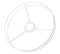 INOOMP Metal Lampshade Support Frame Ring Double Circle Wire, 35Cm Diameter Hemp Rope Frame for Ceiling and Bedside Lamps