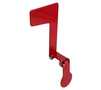 INOOMP Metal Mailbox Flag Replacement Outdoor Foldable Red Mailbox Indicator with Stainless Steel Bracket for Garden Post Box Flag for Patio Use