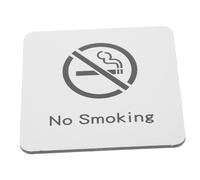 INOOMP Metal No Smoking Sign Warning Plaque for Office Business Indoor Outdoor Use Visible Air Quality and Health Protection Indicator for Restaurants Hospitals