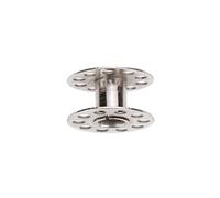 INOOMP Metal Sewing Machine Bobbins Silver Bobbins 10pcs Sturdy Hard Metal with Notch the Centre Simple and Practical Design Easy to Use for Household and Domestic Sewing Machines