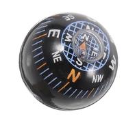 INOOMP Mini Black Guide Ball Compass for Car Dashboard, Handheld Small Plastic Vehicle Compass for Hiking, Camping, Boating Navigation Accessories