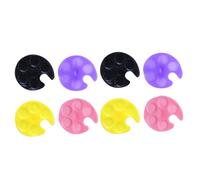 INOOMP Mini Nail Art Palette Ring Tray Random Color for Mixing Nail Polish Convenient to Use for Professional Manicure People