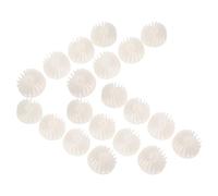 INOOMP Mini Plastic Hair Dryer Fan Blades 20Pcs 18-Leaf Ac Motor Replacement for DIY Blowdryer Maintenance and Fast Drying