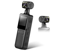 INOOMP Mini Sports Camera with Rotating Lens and Intuitive Interface, Wearable Body Camera with Audio for Travel and Everyday Use, Portable Abs Material Action Recorder