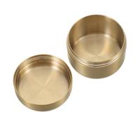 INOOMP Mini Stainless Steel Pill Holder Portable Sealed Medicine Box Compact Metal Container for Travel Daily Use Pocket-Sized Organizer