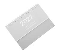 INOOMP Mini Standing Desk Calendar Small Monthly Planner with Double Ring for Office Dorm Home Study Compact Academic Year Organizer and Management Essential