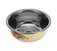 INOOMP Mixing Bowl Multifunctional Design with Vintage Enamel Style Stainless Steel Large Capacity Salad Basin with Easy to Clean Surface and Practical for Home Kitchens and Restaurants