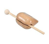 INOOMP Montessori Wooden Drum Block Instrument Compact Temple Wood Block with Mallet for Enhances Coordination and Motor Skills for Home School and Outdoor Activities