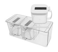 INOOMP Multifunctional Kitchen Spice Storage Box with Lid, Pet Seasoning Container for Barbecue and Cooking, Simple Elegant Design, Condiment Organizer for Kitchen Use