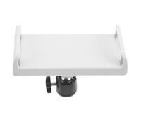 INOOMP Music Stand Phone Clip 4.6'' to 10'' - Plastic Black Support Holder with Clamp for Microphone Bracket Placing Devices While Reading Musical Scores Easily(White)