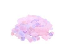 INOOMP Natural Crystal Tumbled Gravel Stones 1 Pack Pink Purple Irregular Shaped Crystal Pebbles for Fish Tank Flowerpot Home Indoor Decorative Gravel