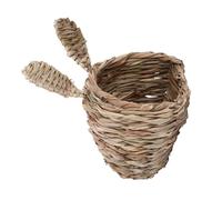 INOOMP Natural Grass Woven Nest for Small Pets Rabbit and Guinea Pig Comfortable Seremban Grass Bed Suitable for Rest and Sleep Providing A Soothing Place to Relax