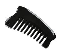 INOOMP Natural Ox Horn Multi-functional Scalp Massage Comb for Hair Care Portable Wide Tooth Hair Comb for and Women Stress Relief and Shine Gua Sha Tool for Head and Neck Relaxation