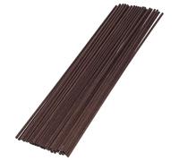 INOOMP Natural Rattan Reed Diffuser Sticks Essential Oil Diffuser Replacement 50Pcs Vintage Coffee Color Decorative Wood Perfume Sticks for Home Fragrance Aromatherapy
