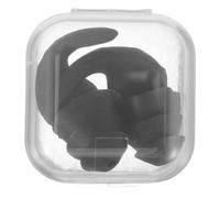 INOOMP Noise Reduction and Studying, Reusable Black Silicone with Storage Case, Comfortable Sound Blocking Ear Protectors for Dorms and Concerts Random Style