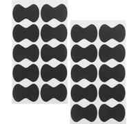 INOOMP Non-Slip EVA Guitar Pick Accessories 20Pcs Black Self-Adhesive Pads Suitable for Guitar Practice and Performance