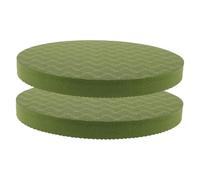 INOOMP Non-slip EVA Yoga Knee Pad Cushion for Exercise Portable Lightweight Round Mat with Textured Grip Surface Shock-absorbing Wrist for Indoor Yoga and Pilates Green