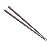 INOOMP Non-Slip Reusable Wooden Chopsticks with Elegant Golden Flower Pattern Long Japanese Style Cooking and Eating Sticks for Family Restaurants Dim Sum Pho and Noodles