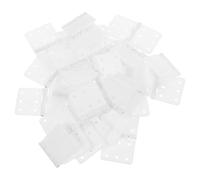 INOOMP Nylon Pinned Hinges Square Structure 16x29mm 30pcs with Precision Construction and High Compatibility for Rc Airplane Model Parts for DIY Fixed Wing Remote Control Aircraft