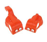 INOOMP Orange Motorcycle Fork Protector Guard Compatible with Ktm Front Lower Fork Covers for Dirt Bike Suspension Protection UV Resistant Shock Absorber Cover Vibration Dampening