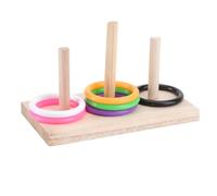 INOOMP Parrot Cast Ring Intellectual Development Puzzle Training for Birds Interactive Exercise Prop Random Color for Pet Parakeets Cockatiels Random Color