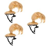 INOOMP Pcs Pet Wig Hat Prop Dog Curls Wig Cat Costume Accessory Pet Party Favor Halloween Dog Decorations