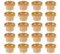 INOOMP Perfume Fragrance Bottle Collar Metal Cap Replacement for 30pcs 15mm with Upgraded Seal and Easy Installation, Silver Perfume Pump Top Accessories Bottles for Everyday Use