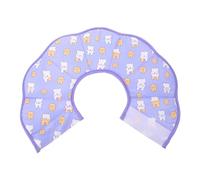 INOOMP Pet Elizabethan Collar for Cats and Dogs, Anti-lick Post Surgery Cone Collar, Adjustable Purple Rabbit Design, Size L Fits 32-36cm Neck