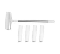 INOOMP Pet Hair Remover Sticky Lint Roller for Carpet and Clothing with 19cm Long Handle and 4 Rolls of 30-sheet Refills, Sticky Floor Lint Roller for Cat and Dog Hair Removal at Home