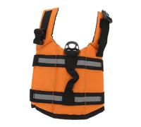 INOOMP Pet Life Jacket Buoyancy Preserver for Dogs Xxs Orange Ripstop Fabric Safety Vest for Small Puppies Swimming and Water Activities