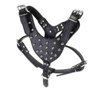 INOOMP Pet Round Head Nail Harness Metal Spikes Puppy Harness for Walking for Outdoor Use Wear-resistant Dog Vest for Household