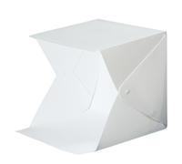 INOOMP Photography Box 20cm Foldable LED Light Softbox with Eva Material, Portable and Stroboscopic-free for Artists and Online Sellers
