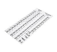 INOOMP Piano Stickers for Keyboard Beginners Removable Key Sticker Simple Piano Keyboard Notes Overlay