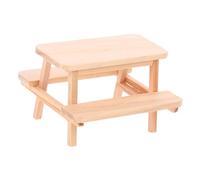 INOOMP Picnic Table Model for Doll House Furniture Realistic Accessory for Miniature Bedroom and Dining Room Decor for Landscape and Dollhouse Scenarios