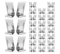 INOOMP Picture Frame Hooks Securely 50 Pieces Silver Iron Easy to Remove and Will Not Damage for Hanging Photos and Artwork for Canvases and Wooden Frames