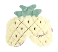 INOOMP Pineapple Sleep Mask Plush Comfortable Sleep Eye Cover with Elastic Strap for Travel and Yoga