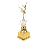 INOOMP Plastic Gold Small Trophy Award for Dance Competitions Lightweight Portable Dance Prize Cup with Elegant Golden Finish Souvenir for Event Winners and Motivational Recognition