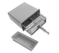 INOOMP Plastic Slide Staining Tank for Microscope Slides Upright and Separated Chemical Resistant Pom Plastic for Histology Labs and Education Environments Compact Size 10x8.5x3.2cm