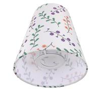 INOOMP Pleated Fabric Lamp Shade for Table Lamp Floral Pattern Easy Replacement Cloth Cover Diffusing Light Suitable for Bedroom and Living Room 9cm Top 15cm Bottom
