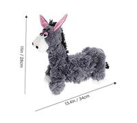 INOOMP Plush Donkey Marionette Puppet Toy for Boys and Girls Interactive Wooden Puppet Show Supplies Animal Doll for 7 Year Old Girls Soft Plush Plaything for Creative Drama
