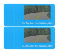 INOOMP Polarized Glasses Test Card 100Pcs for Optometrists and Retailers Polarized Lens Verification for Shop Display and Home Use