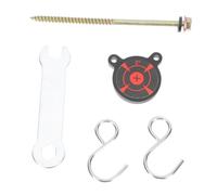 INOOMP Portable Alloy Panda Head Dartboard for Hanging Tree Mounting Lightweight Metal Target for Outdoor Shooting Practice and Training Games Easy to Carry and Store