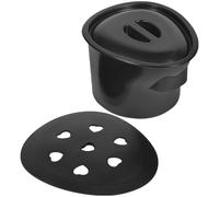 INOOMP Portable Bedpan Potty Chair Set for Elderly and Pregnant Women, Plastic Chamber Pot with Lid and Bathroom Accessories, Suitable for Bedridden and Disabled Use Random Style